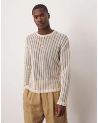 ASOS - Relaxed Long Sleeve T-shirt With Wide Neck - Lyst