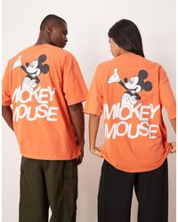 ASOS - Oversized Uniseks T-Shirt Met Disney Mickey Mouse-Prints - Lyst