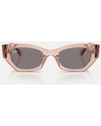 Ray-Ban - Zena Occhiali Da Sole Asimmetrici Con Lenti Marroni - Lyst