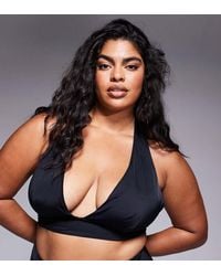 ASOS - Asos Design Curve Maya Mix And Match Square Neck Supportive Bandeau Bikini Top - Lyst