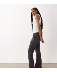 Kaiia - Tall Cotton Blend Embroidered Logo Wide Leg Joggers - Lyst
