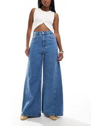 ASOS - Flared Jean With Godet - Lyst