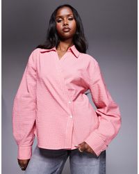 ASOS - Wrap Shirt With Cocoon Sleeve - Lyst