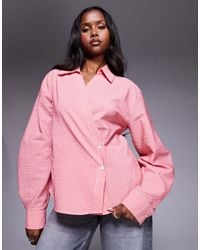 ASOS - Wrap Shirt With Cocoon Sleeve - Lyst