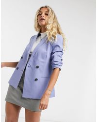 vero moda double breasted utility blazer dress