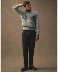 Barbour - Mineral Knitted Tartan Check Crew Neck Jumper - Lyst
