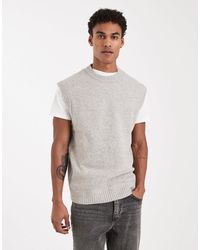 Jack & Jones - Pull sans manches en maille duveteuse - Lyst