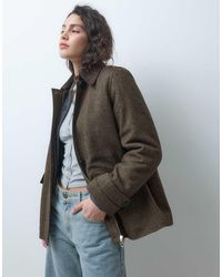 ONLY - Contrast Collar Cord Jacket - Lyst