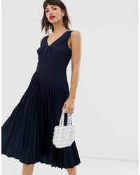 warehouse navy floral dress