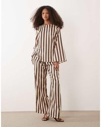 Iyal - Satin Wide Leg Trouser Co-ord - Lyst