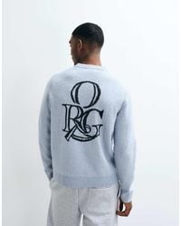 Jack & Jones - Originals Graphic Backprint Jacquard Knit Jumper - Lyst