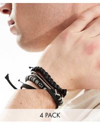 ASOS - Confezione Da 4 Bracciali - Lyst
