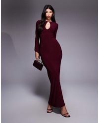 ASOS - Asymmetrical Angel Sleeve Maxi Dress - Lyst