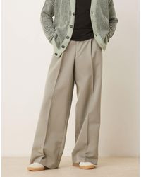 ASOS - Smart Loose Leg Trousers With Front Pleat - Lyst