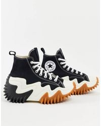 Converse - Zapatillas Deportivas Hi-Top Negras De Lona Run Star Motion Hi De - Lyst