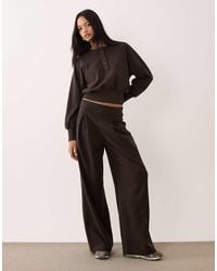 ASOS - Pleat Wide Leg Co-Ord Trouser - Lyst