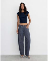 Pull&Bear - – gestreifte ballon-jeans - Lyst