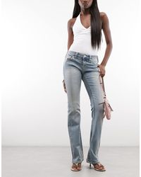 TRUE RELIGION - Becca Mid Rise Flap Pocket Bootcut Jeans - Lyst