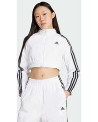 adidas - Teamgeist Adicolor Cropped Track Top - Lyst