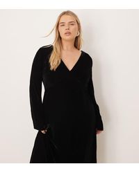 Nobody's Child - Vestido Midi De Manga Larga Con Cuello De Pico Josie De - Lyst