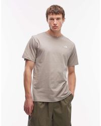 The North Face - Camiseta Gris Con Logo Evolution Simple Dome De - Lyst
