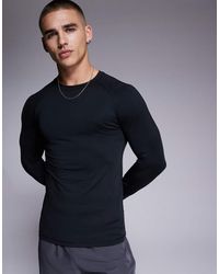 ASOS - Icon Training Long Sleeve Muscle Fit Base Layer Top - Lyst