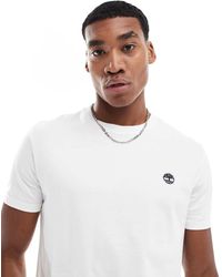 Timberland - Camiseta blanca dunstan river - Lyst