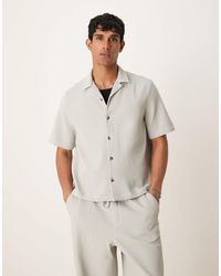 ASOS - Chemise plissée d'ensemble coupe carrée ample avec col à revers - Lyst