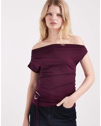Cotton On - Georgie Belted Off Shoulder Top - Lyst
