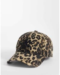 KTZ - – ny yankees 9twenty – damen-kappe mit durchgehendem leopardenmuster - Lyst