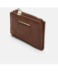 Stradivarius - Faux Suede Card Holder Purse - Lyst
