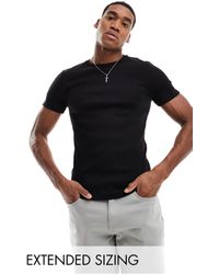 ASOS - T-shirt moulant côtelé - Lyst