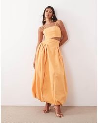 ARRANGE - Midi Bubbelrok Met Hoge Taille - Lyst