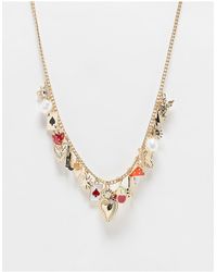 Reclaimed (vintage) - Collar unisex con charms - Lyst