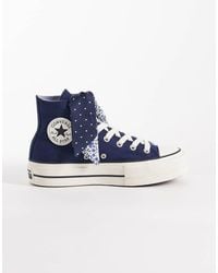 Converse - Chuck Taylor All Star Lift Hi Platform Club House Trainers - Lyst