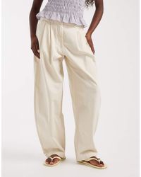 Aware - Double Pleat Front Barrel Leg Trouser - Lyst