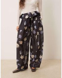 ASOS - Foldover Waist Detail Balloon Trousers - Lyst