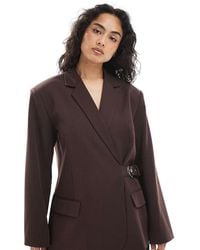 Collusion - Tailored Oversized Belt Detail Blazer Co-ord - Lyst