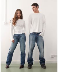 Weekday - Orbit Unisex Mid Waist Straight Leg Jeans - Lyst