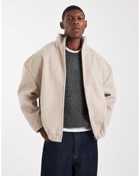 ASOS - Wool Look Track Jacket - Lyst