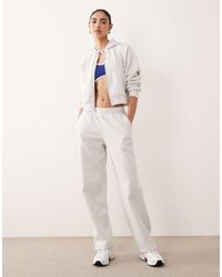 Abercrombie & Fitch - Ypb High Rise Straight Leg Fleece joggers Co-ord - Lyst