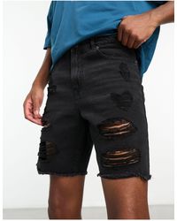 ADPT - – weit geschnittene jeans-shorts - Lyst