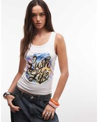 ASOS - X Z. Larsson Official Merch Licence Scoop Singlet With Print - Lyst