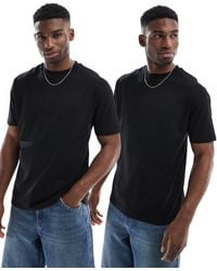 ASOS - Essentials 2 Pack Relaxed T-shirts - Lyst