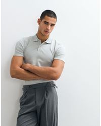 ASOS - – körperbetontes basic-polohemd aus pikee - Lyst