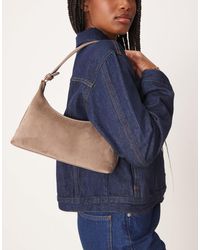 ASOS - – schultertasche aus wildlederimitat - Lyst