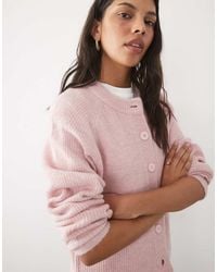 Brave Soul - Crew Neck Knitted Cardigan - Lyst