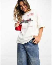 ASOS - Oversized T-shirt With Racing Car Graphic - Lyst