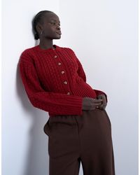 TOPSHOP - – taillierte strickjacke - Lyst