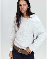 Pull&Bear - Regular-Fit Trui Met Boothals - Lyst